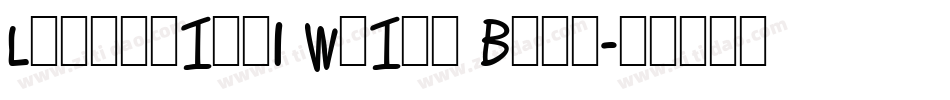 Lettering1 Weird Bold字体转换